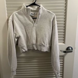 TNA cropped pullover sweater